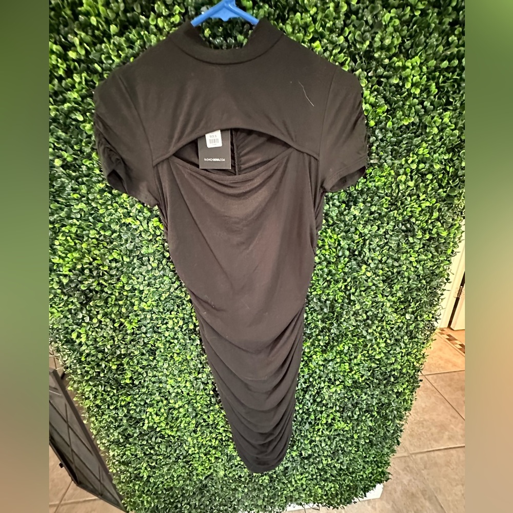 Black touched dress